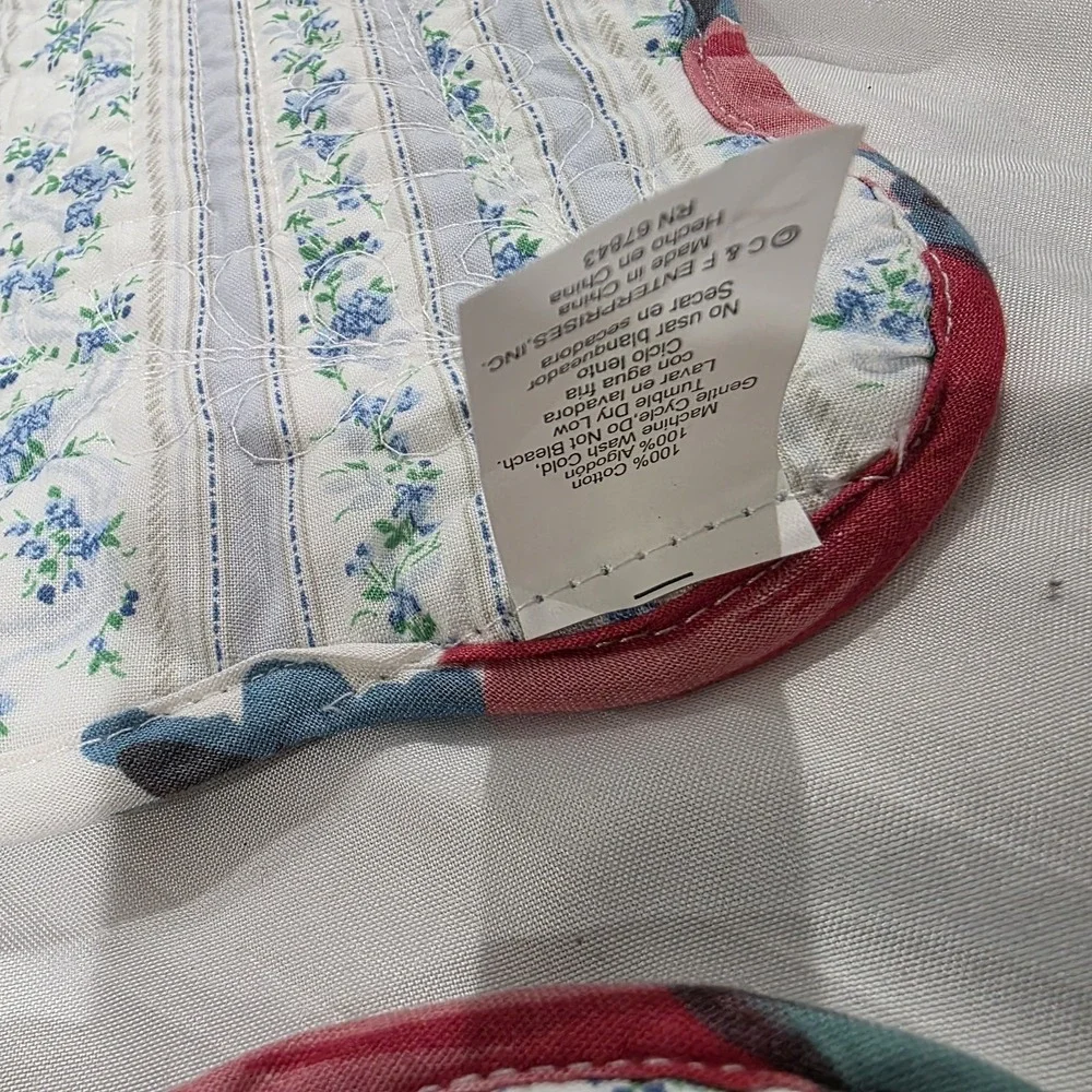 Set‎ Of 6 Floral Placemats Cottage Colorful Flower